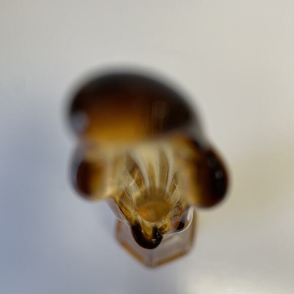 Stunning Vintage MCM Viking Glass 14" Amber Swung Vase - Epic Column - Picture 9 of 11